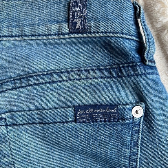 7 For All Mankind Skinny Crop and Roll medium wash low rise jeans size 26 - Picture 11 of 14